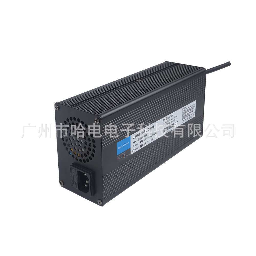 用于电动汽车的LiFePO4电池充电器 600W 12V25A铝壳多电压输出