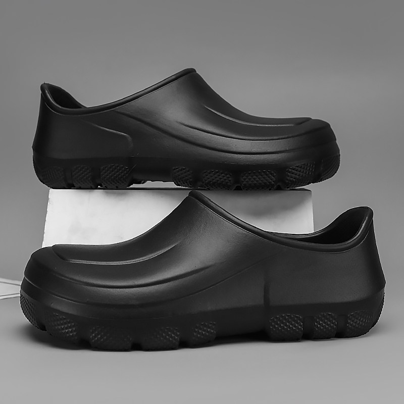 男士新款防油涉水钓鱼胶鞋户外雨鞋厨师鞋防滑轻便工作鞋2026春季,流行男鞋,包头拖,淘宝优惠券,粉丝福利购,淘宝优惠卷