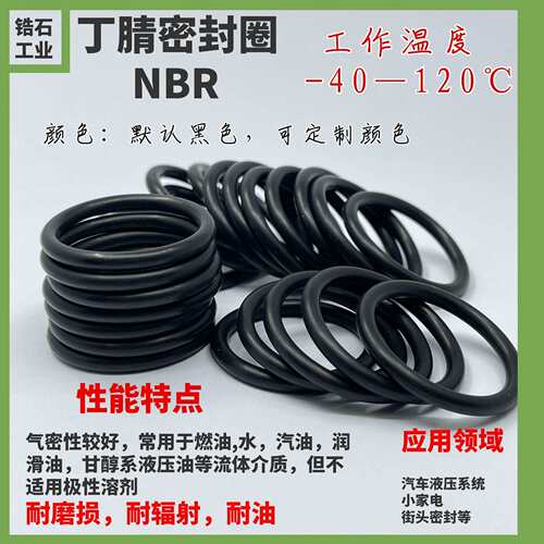 线径2.9mm丁腈密封圈NBR密封垫圈 耐油丁腈橡胶垫片 丁晴密封平垫