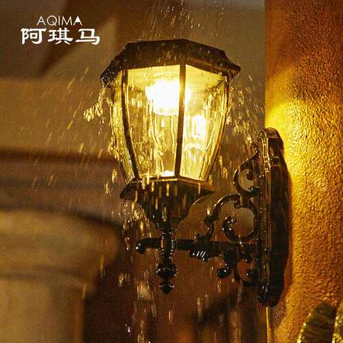 太阳能壁灯户外庭院灯LED室外墙灯防水超亮阳台欧式别墅大门口灯