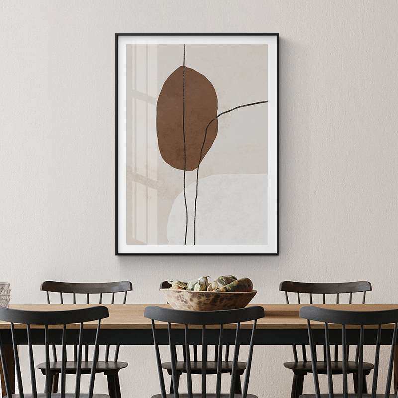 清影现代抽象装饰画餐厅主卧室床头简约挂画入户玄关过道走廊壁画