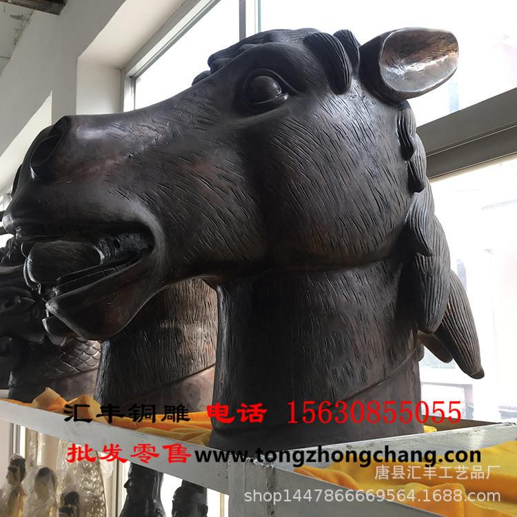 现货60公分景观十二生肖动物雕塑 仿古圆明园十二生肖铜雕塑