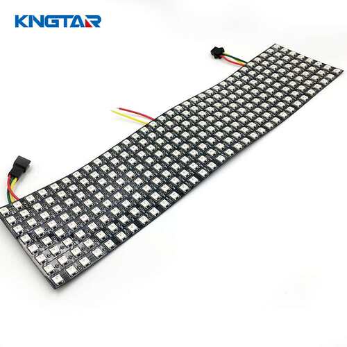 SK6812/WS2812B 8*32LED像素屏软屏点阵柔性可编程5VRGB超亮