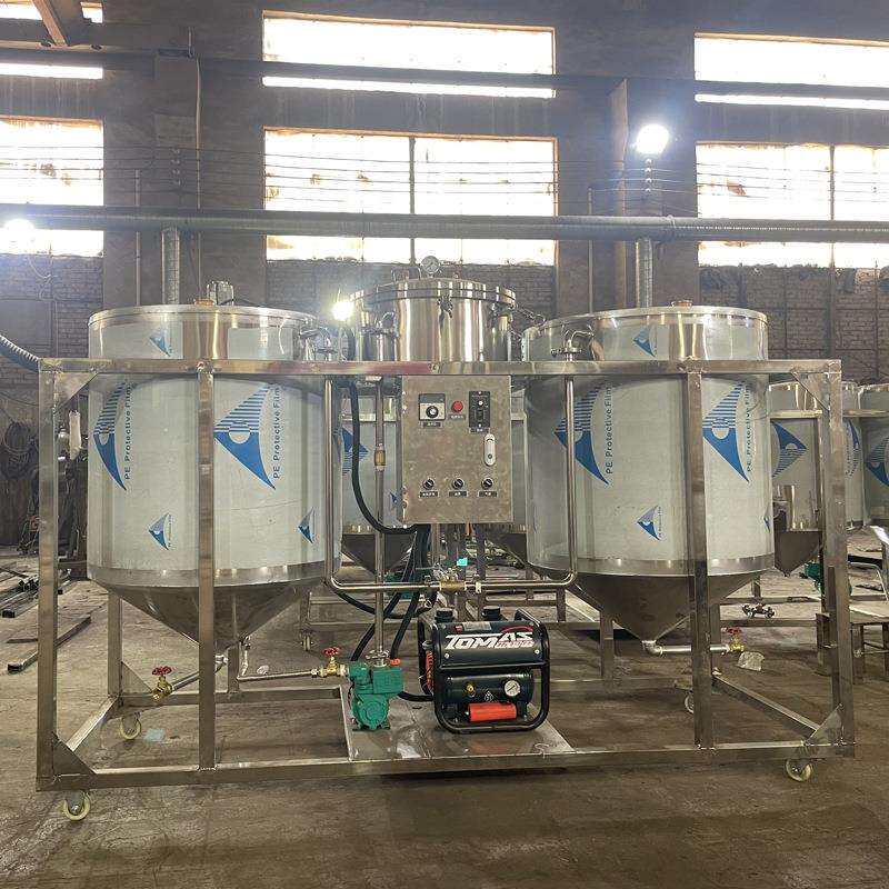 油坊用菜籽油花生油炼油机 小型全自动食用油精炼机 毛油精炼机