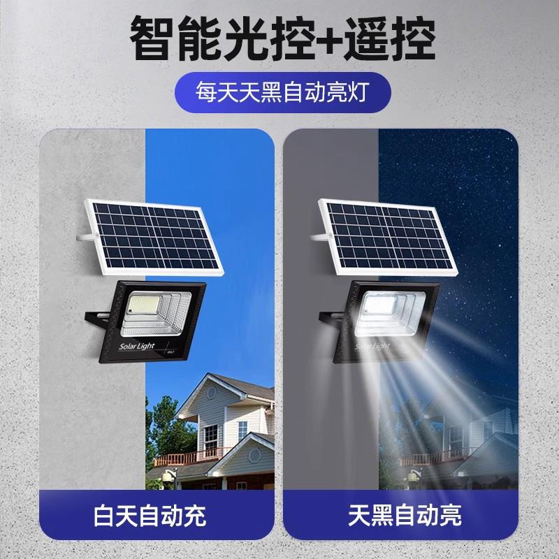 中山灯具太阳能照明灯家用大功率投光灯LED壁灯室外工厂仓库探照