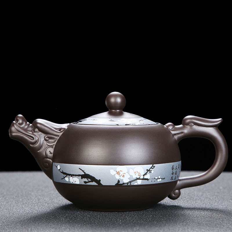 紫砂茶具套装家用整套功夫祥龙茶壶现代简约泡茶杯盖碗茶洗创意