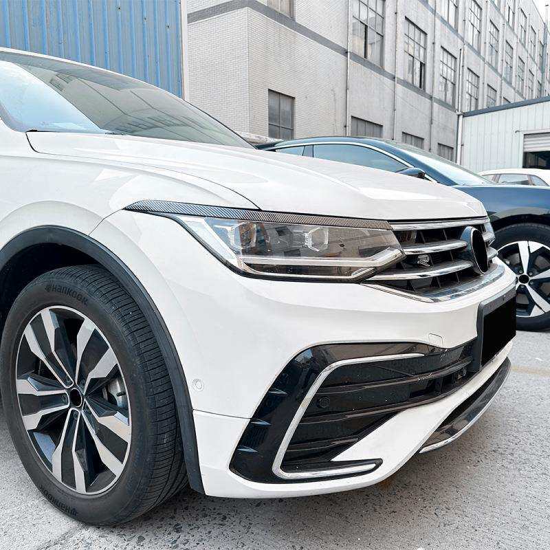 适用途观tiguan mk2.5 21-23款灯眉前大灯车贴外饰跨境改装配件