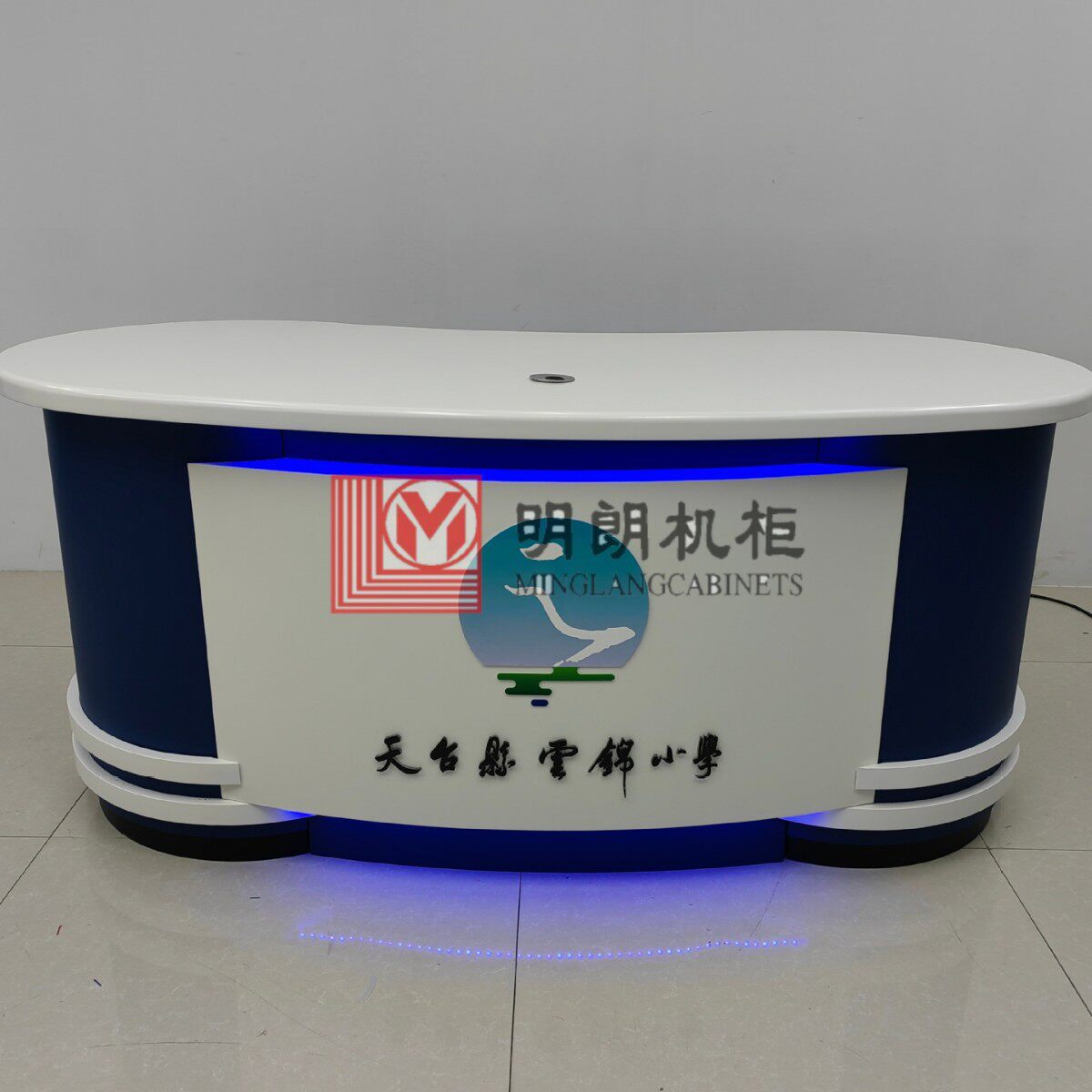 北京明朗机柜主播台播音桌直播播音广播桌演播新闻导播节目访谈