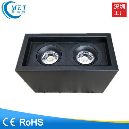厂家直销 新款高端COB明装筒灯 方形LED明装筒灯 7W10W质保三年