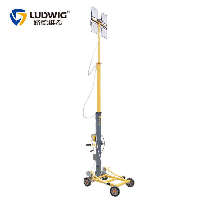 50WLED手摇升降移动照明灯塔车夜间施工应急照明工作灯4.5m发电机