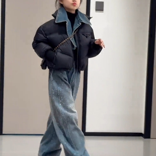 短款棉衣女童棉服冬季2025新款洋气儿童冬装韩版棉袄加厚时尚外套