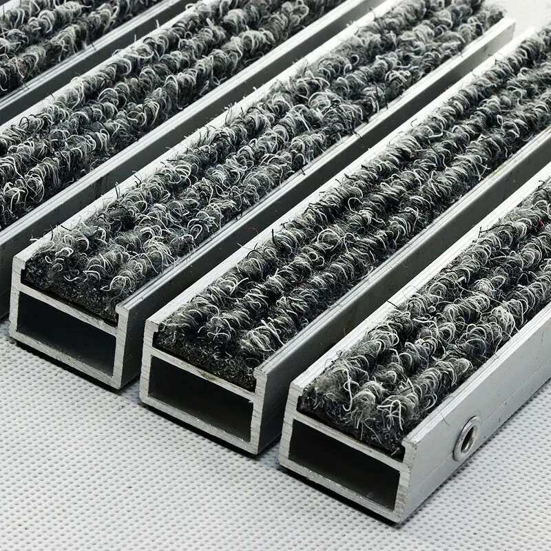 嵌入式铝合金地垫银行门口除尘刮泥毯4S店室内金属地毯垫高端