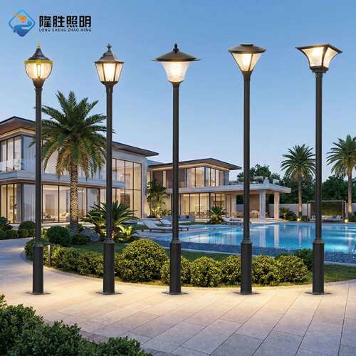 户外灯太阳能庭院灯3米小区led路灯市电照明公园灯室外防水庭院灯