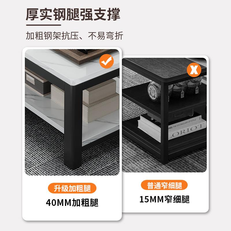 茶几现代客厅家用钢化玻璃台面茶桌小户型泡茶桌子办公室沙发边几