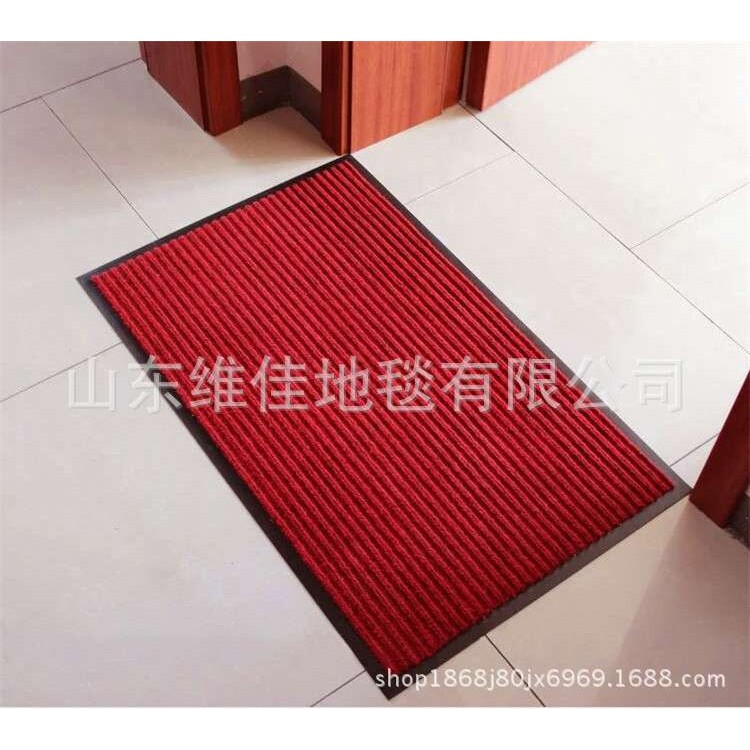 厂家 PVC双条纹地毯卷材酒店超市除尘垫走廊满铺防滑复合毯