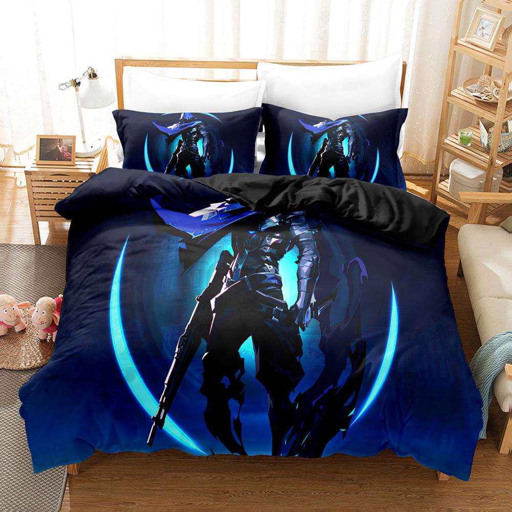 新款外贸3d数码印花磨毛床上用品四件套三件套无畏契约被套床单