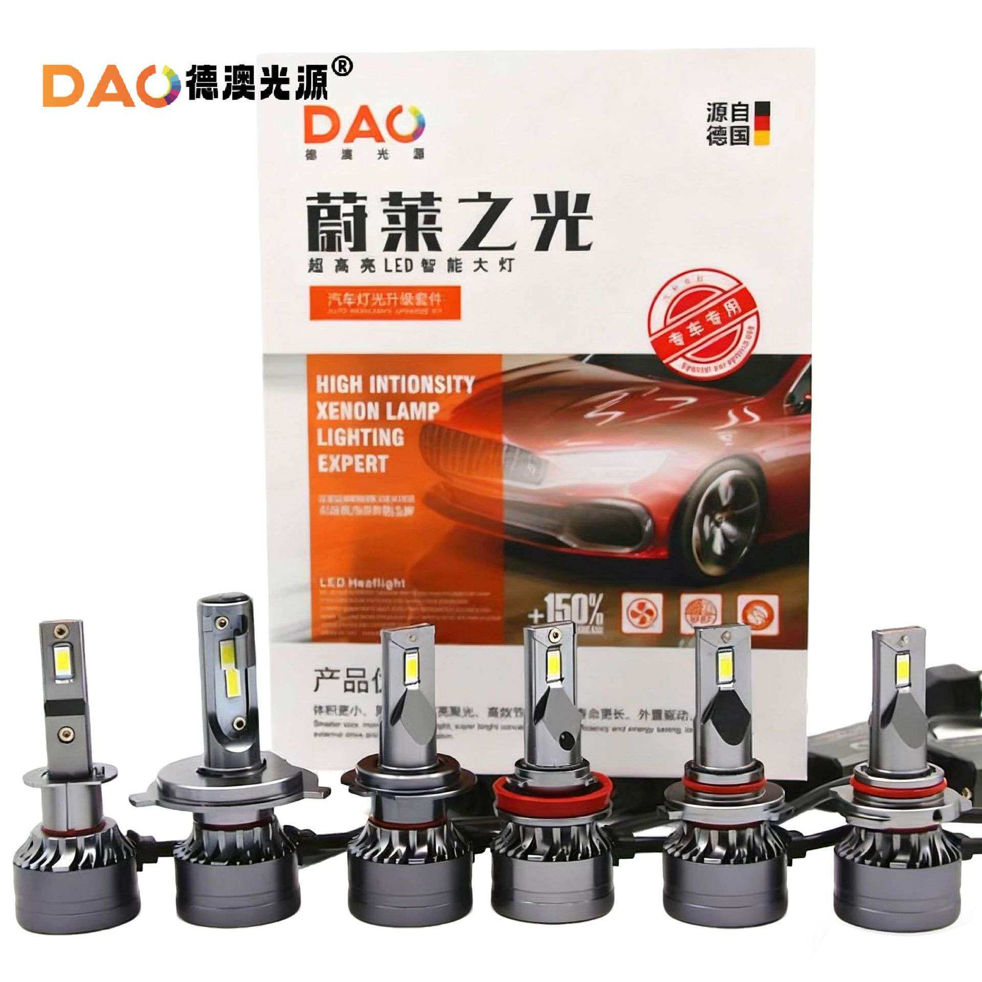 热卖led汽车大灯M3B超亮强光H1H4H7聚光车灯12V改装车前大灯通用