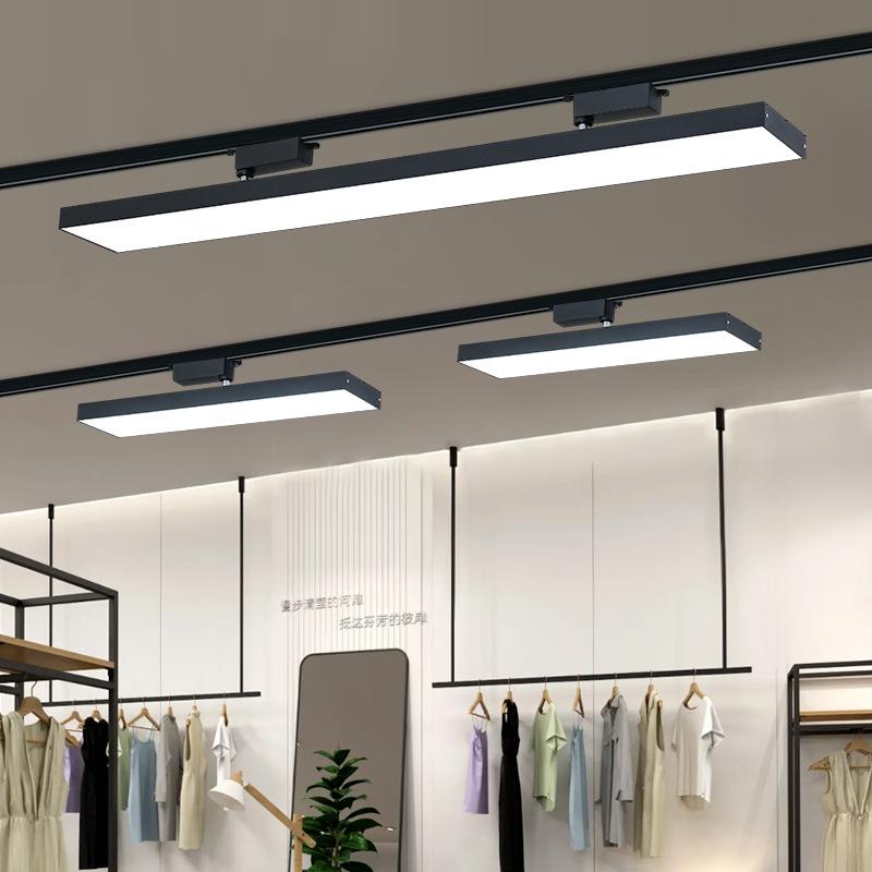 新款平板长条轨道灯led散光直播间补光商用服装店铺超市家具餐厅