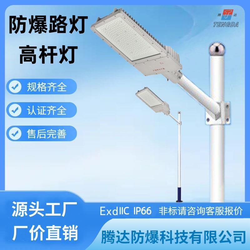 单叉防爆路灯120瓦LED防爆路灯化工厂区道路照明马路灯6米8M150W