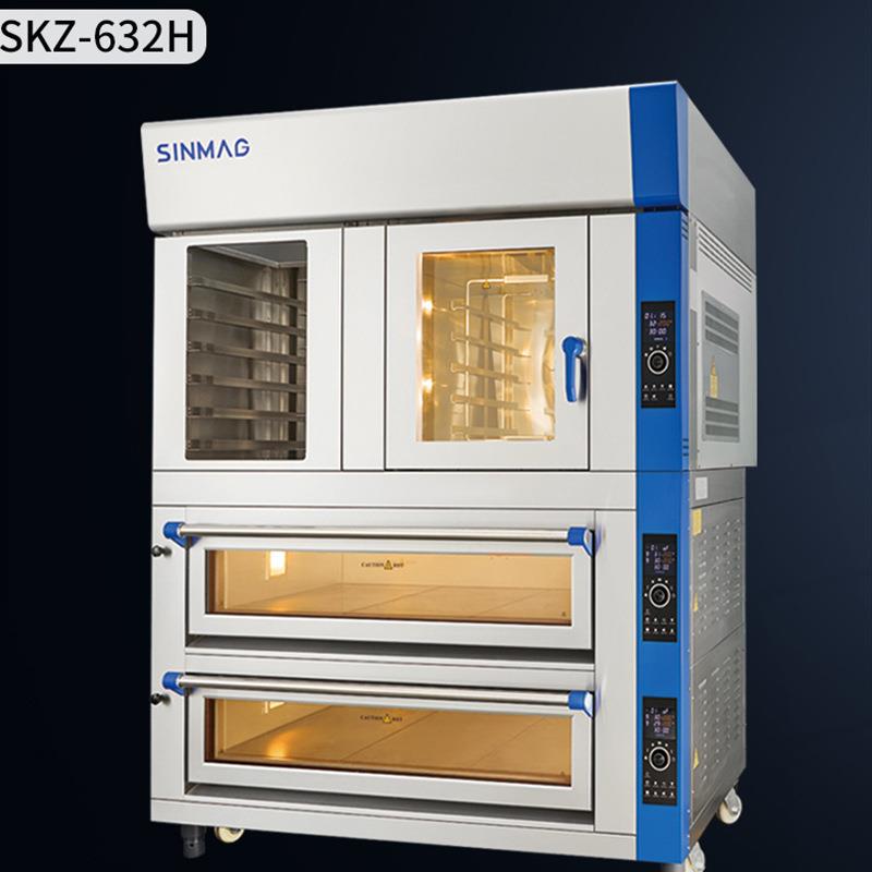 新麦SK电烤炉SKZ-622H/632H叠加普通/旋转热风炉连锁餐饮厨房商用