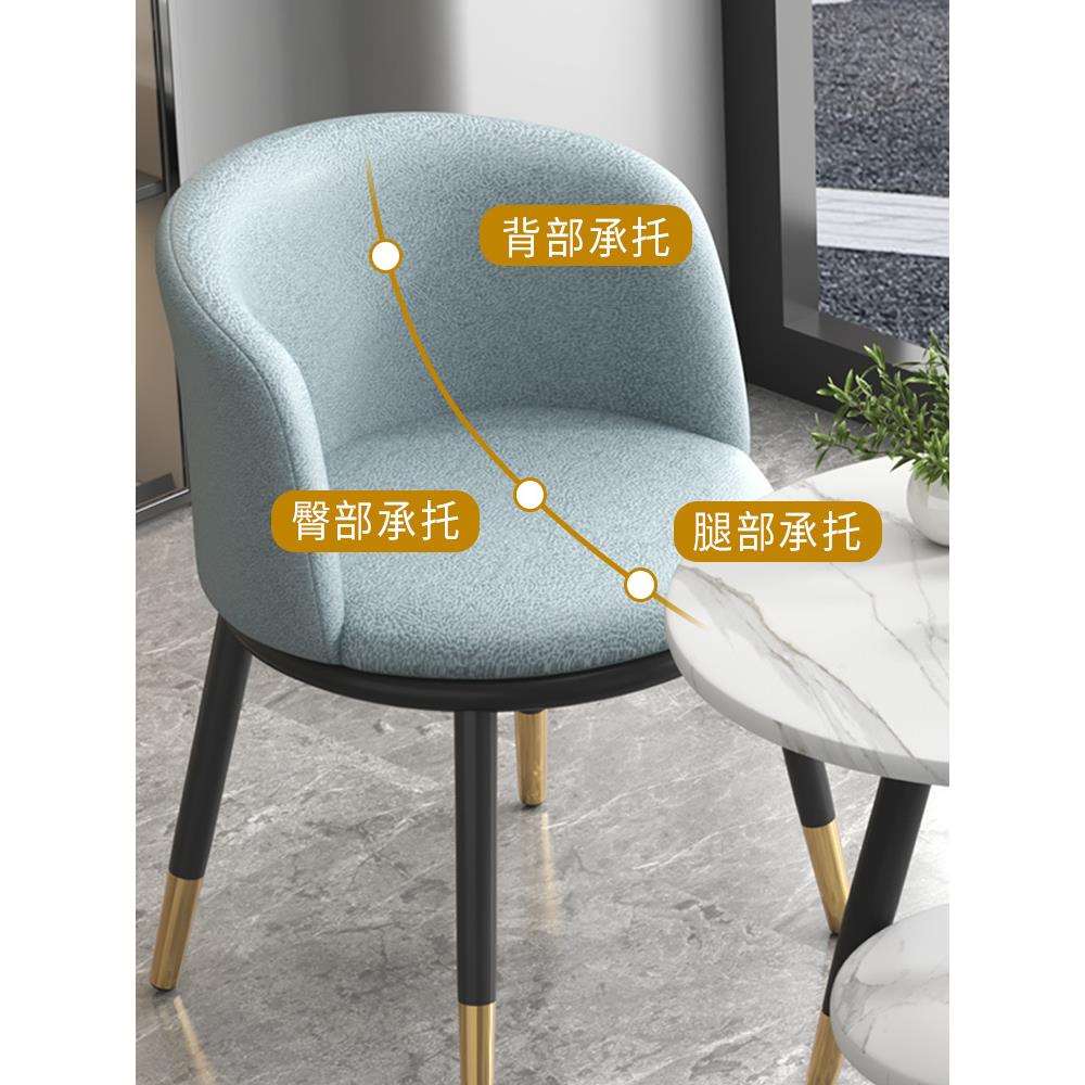 洽谈接待凳子家用茶桌奶茶店桌椅阳台休闲靠背椅桌椅组合三件套装