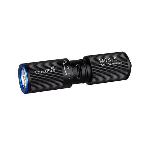 EDC防水迷你LED手电筒充电MINI2S便携小直筒LED泛光手电强光小巧