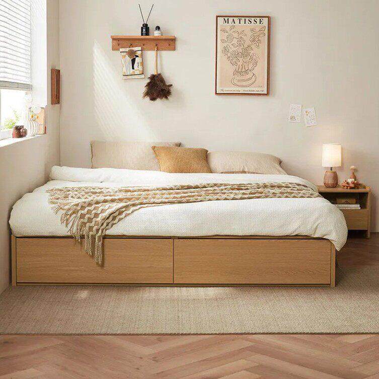 无床头储物床床双人1.8x2米气压箱侧开储物床1.2米箱体床