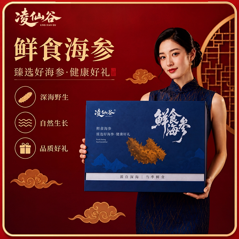 大连即食海参500g独立装礼盒装