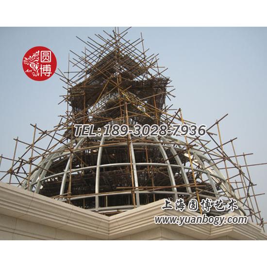彩绘教堂玻璃穹顶彩色玻璃穹顶蒂凡尼彩色镶嵌玻璃圆博艺术玻璃