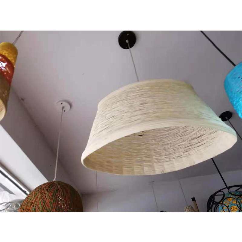 天长市现代复古田园农家乐竹艺吊灯酒店服装店样板房办公室竹吊灯