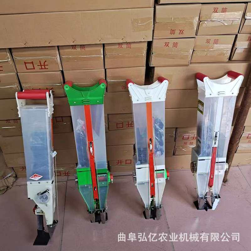 出口施肥播种器玉米黄豆精量点播机手动按压式蔬菜小颗粒精播机