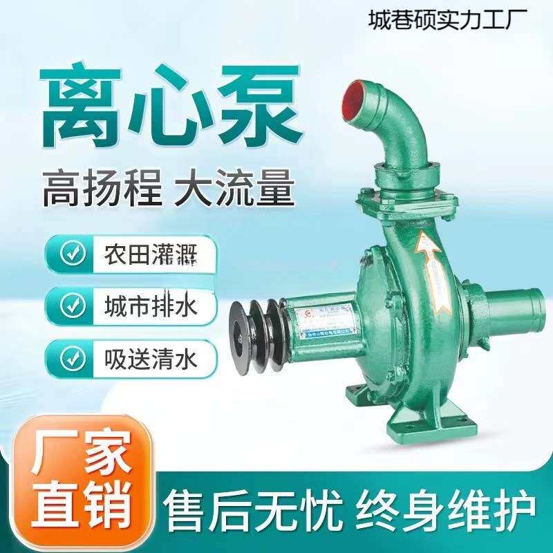 水泵离心泵农用灌溉抽水泵高扬程大流量柴油机拖泵拖拉机泵头铸铁