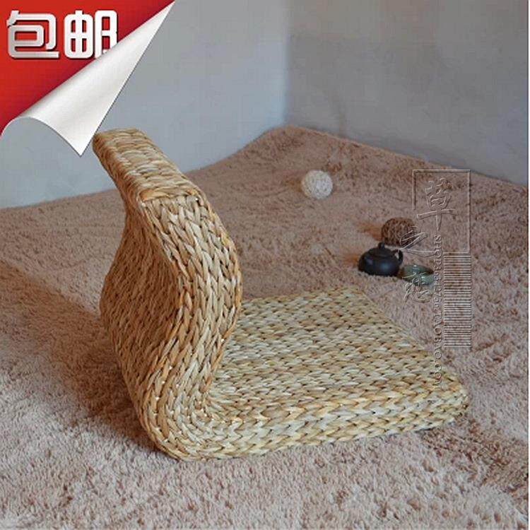 藤编S椅 小凳子草编家具休闲座椅坐凳榻榻米坐墩矮墩创意坐具