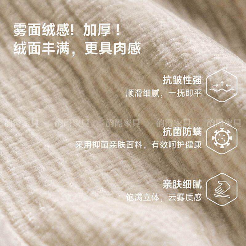 雪尼尔布艺功能沙发靠墙奶油客厅多功能电动伸缩小户型家用沙发床