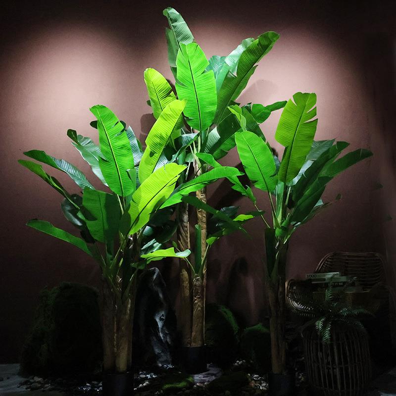 室内软装大型仿真植物芭蕉树盆栽橱窗落地装饰热带绿植香蕉树盆景