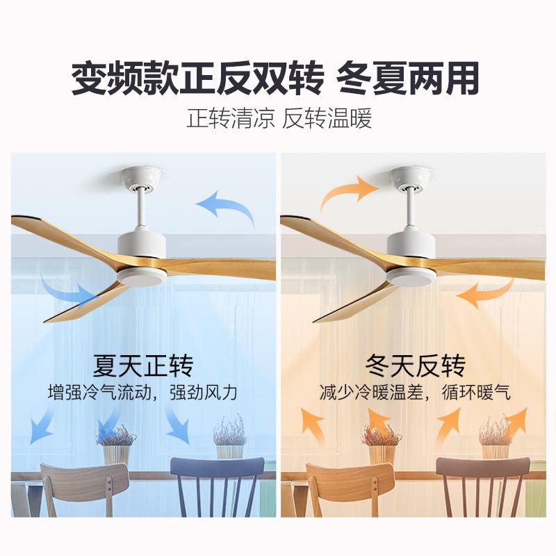 56寸餐厅客厅家用电扇复古工业吊顶无灯电风扇北欧风商用静音吊扇
