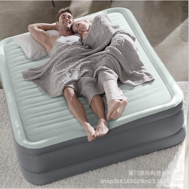 INTEX64414 充气床垫双人家用单人加厚双层简易床冲气线拉气垫床