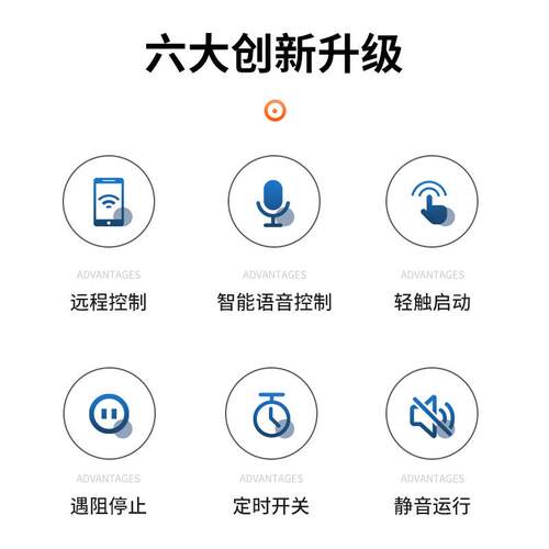 科真Q25电机mini圆款离线语音智能电机静音运行隐藏式窗帘电机