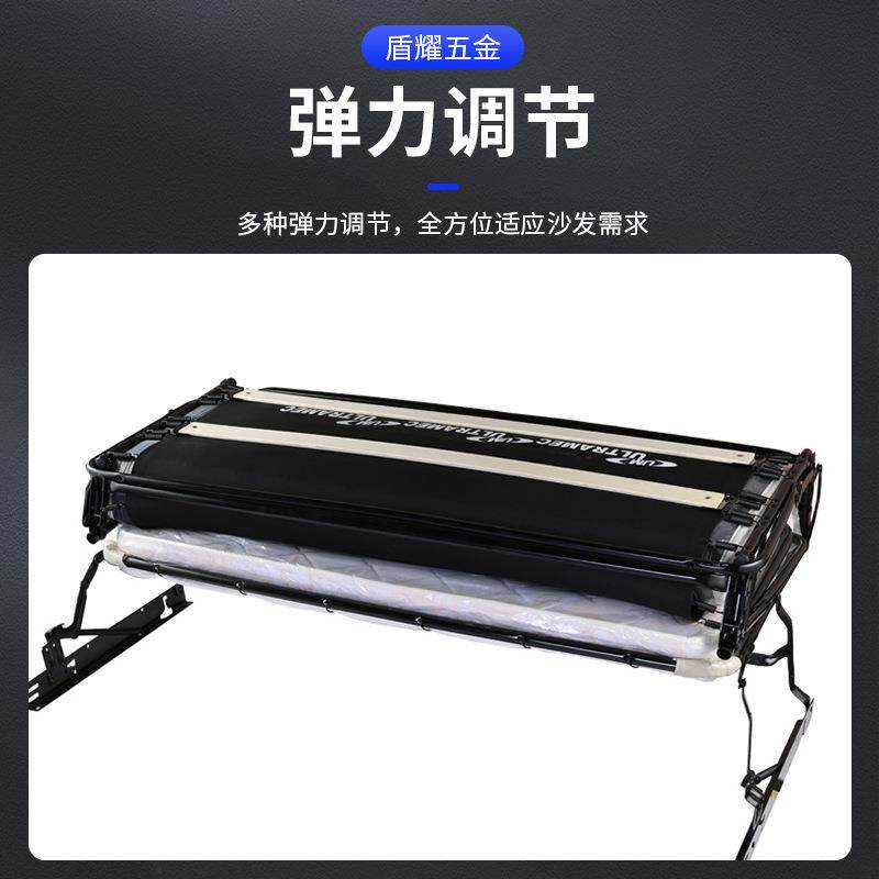 带板条隐形床小户型沙发床多功能三折床翻转床隐藏式五金配件