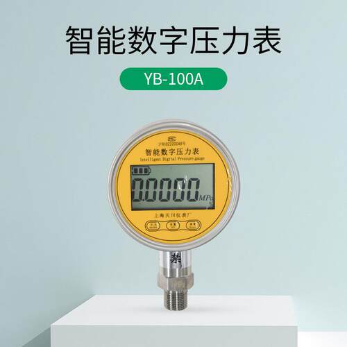 上海天川YB-100A数显压力表 精密智能数字电池电子高精度压力表