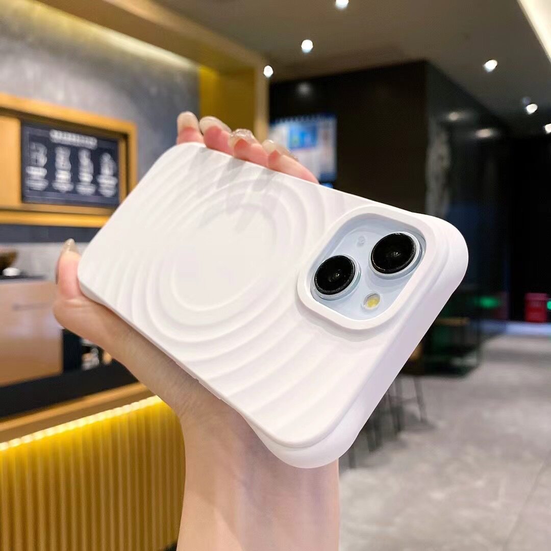 适用苹果16Promax波漾磁吸手机壳真液态硅胶iPhone17防摔保护套13