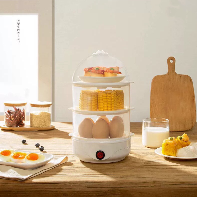 煮蛋器蒸蛋器自动断电小型1人多功能蒸蛋羹鸡蛋羹机煎蛋一人食