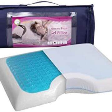 跨境新款凝胶记忆枕凉感记忆海绵高密度慢回弹枕头厂家