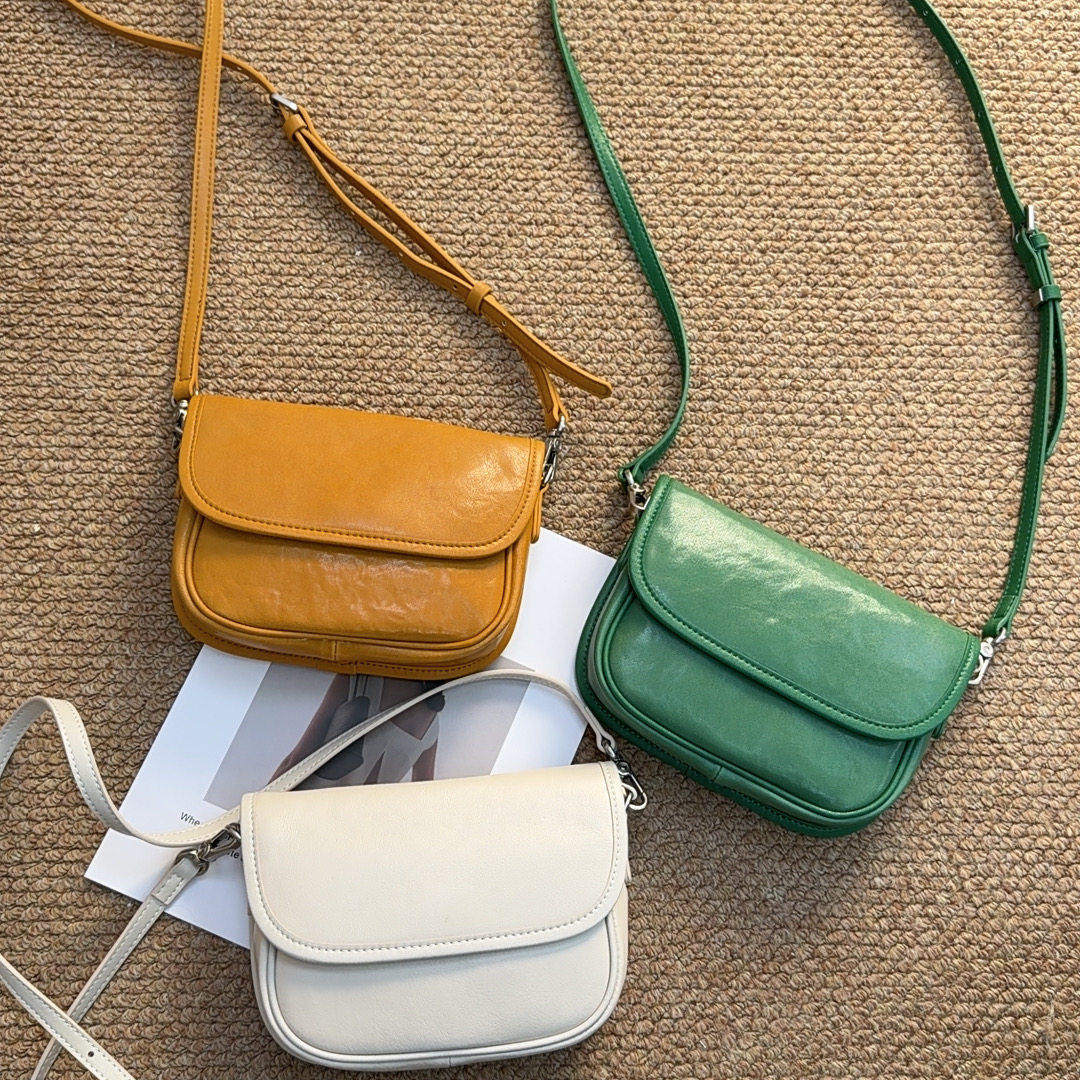 TANGFEEL真皮小方包女2025新款单肩斜挎包韩版洋气高级感豆腐包时