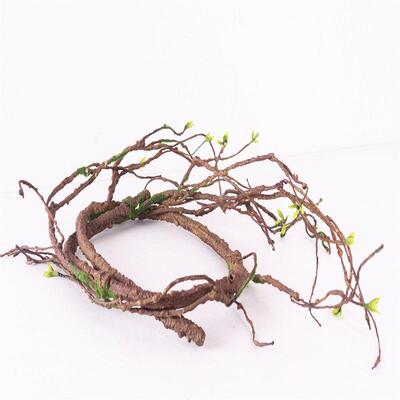 仿真枯藤树藤装饰藤条室内缠绕红山藤藤蔓管道绿萝叶树枝干假植物