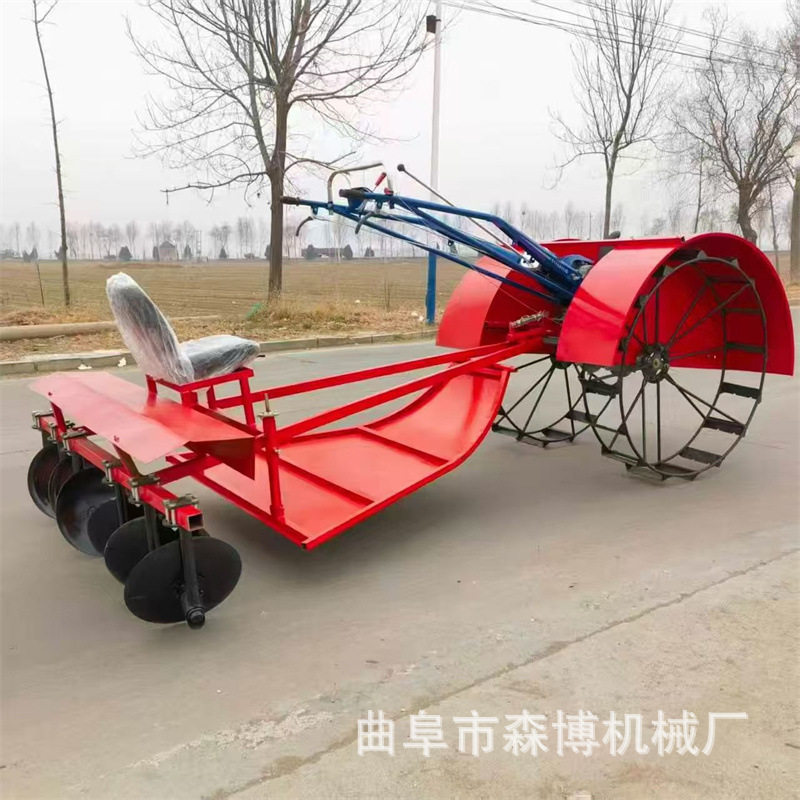 手扶拖拉机柴油电启动旋耕翻地机农用手扶开沟种植土豆收获微耕机