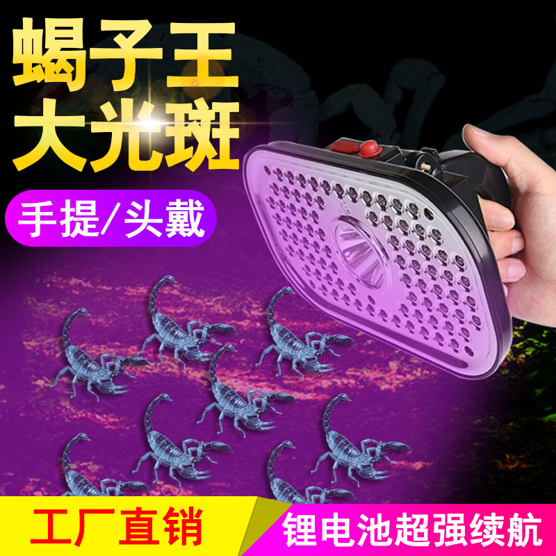泰中星头戴式蝎子灯照蝎灯强光紫光灯蝎子头灯豆虫灯3316验钞灯