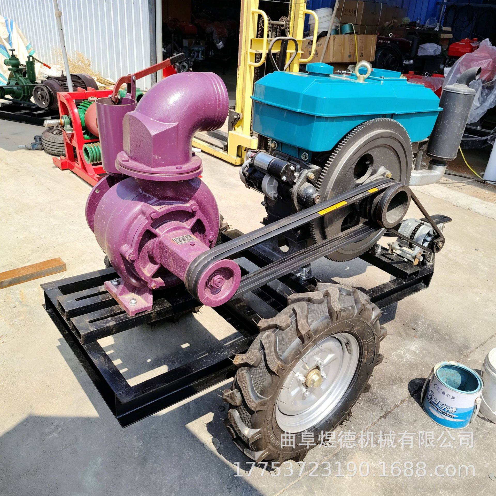 抢险排洪自吸泵车 农用工程移动抽水机组农用抗旱抽水机