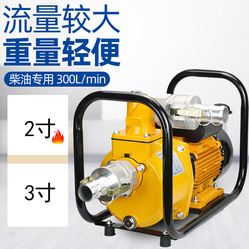 大流量柴油抽油泵220V380V电动2寸3寸导油卸油泵加油站设备自吸泵