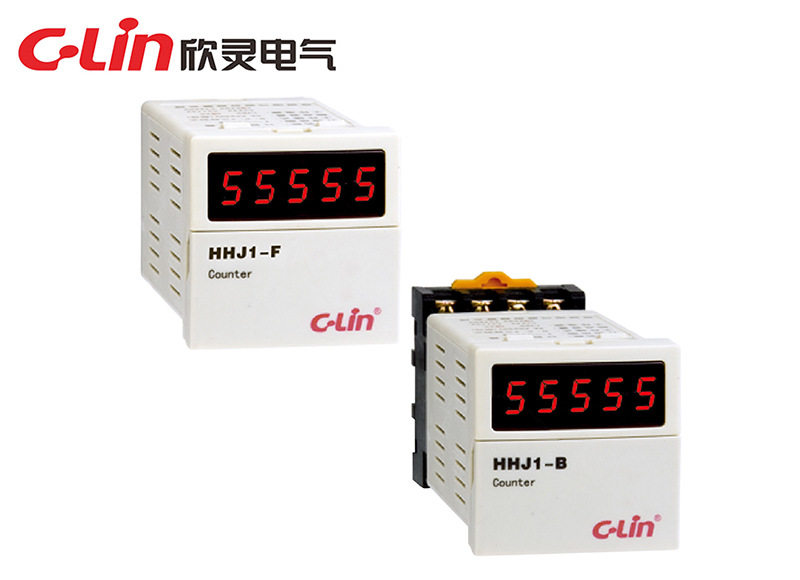 欣灵 HHJ1-B (N、C、F多制式组合型) 数显计数继电器 AN-13G 带座
